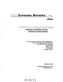 Book cover for IMF Economic Reviews : Financial Relations among Countries of the Former Soviet Union