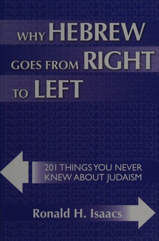 Cover of Why Hebrew Goes from Right to Left