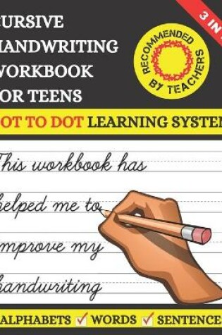 Cover of Cursive Handwriting Workbook For Teens