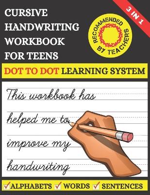 Book cover for Cursive Handwriting Workbook For Teens