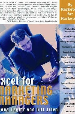 Cover of Excel for Marketing Managers