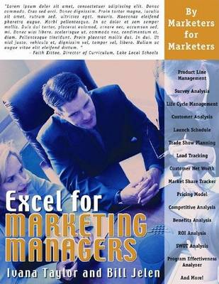 Book cover for Excel for Marketing Managers