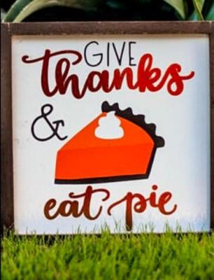 Book cover for Thanksgiving -Give thanks & eat pie