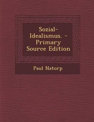 Book cover for Sozial-Idealismus. - Primary Source Edition