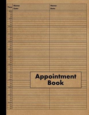 Book cover for 2 Column Appointment Book