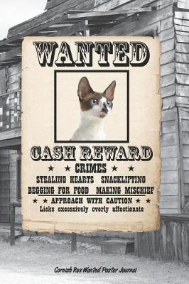 Book cover for Cornish Rex Wanted Poster Journal