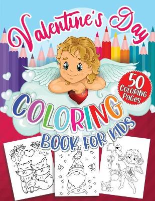 Book cover for Valentine's Day Coloring Book for Kids