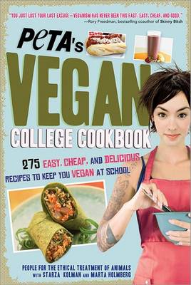 Book cover for PETA's Vegan College Cookbook