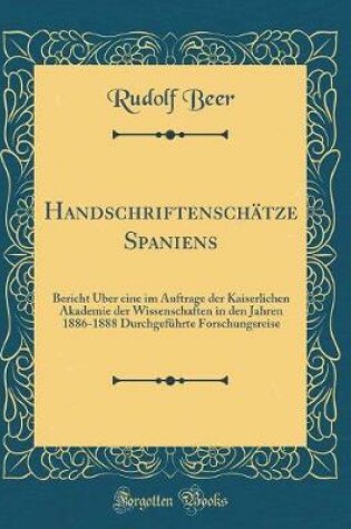 Cover of Handschriftenschatze Spaniens