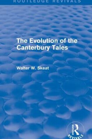 Cover of The Evolution of the Canterbury Tales