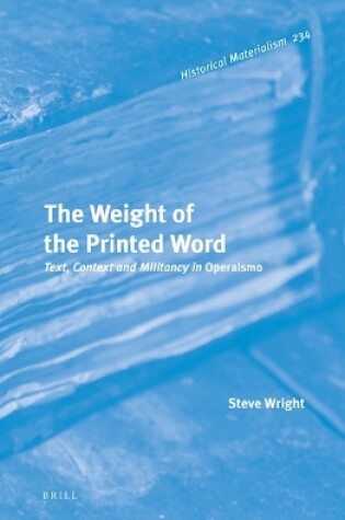Cover of The Weight of the Printed Word