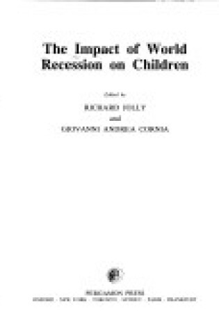 Cover of Impact of World Recession on Children