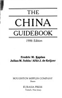 Book cover for Dekeijzer China Guidebook 1986 Pa