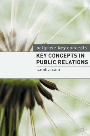 Cover of Key Concepts in Public Relations