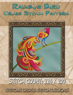 Book cover for Rainbow Bird Cross Stitch Pattern