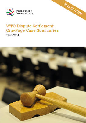 Book cover for World Trade Organization dispute settlement