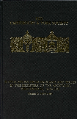 Book cover for Supplications from England and Wales in the Registers of the Apostolic Penitentiary, 1410-1503