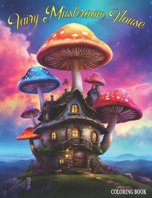 Book cover for Fairy Mushroom House Coloring Book