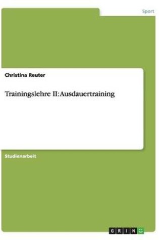 Cover of Trainingslehre II