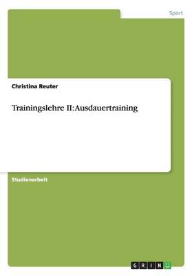 Book cover for Trainingslehre II