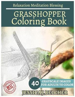 Book cover for Grasshopper Coloring Book for Adults Relaxation Meditation Blessing