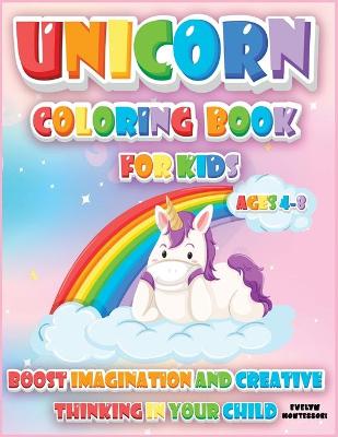 Book cover for Unicorn Coloring Book for Kids (4-8)