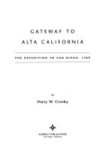 Cover of Gateway to Alta California