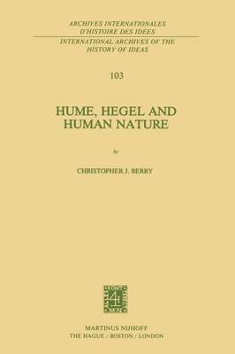 Cover of Hume, Hegel and Human Nature