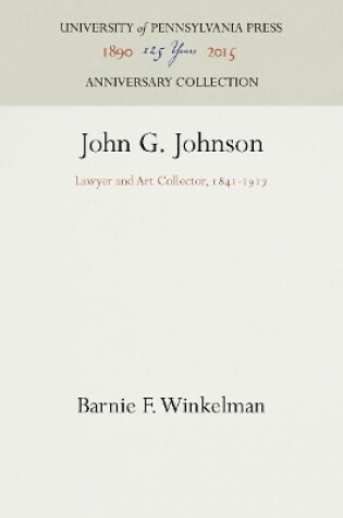 Cover of John G. Johnson