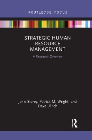 Cover of Strategic Human Resource Management