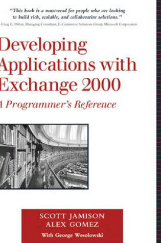 Cover of Developing Applications with Exchange 2000