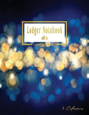 Book cover for Ledger Notebook 3 Column