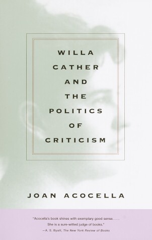 Book cover for Willa Cather and the Politics of Criticism