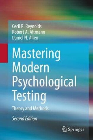 Cover of Mastering Modern Psychological Testing