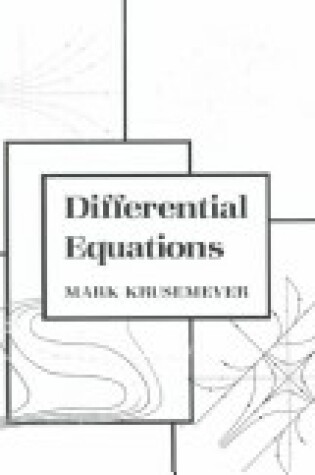 Cover of Differential Equations