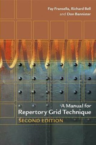 Cover of A Manual for Repertory Grid Technique