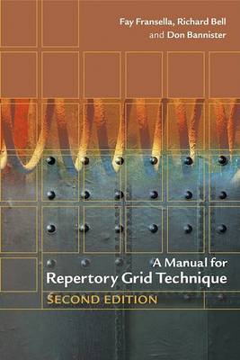 Book cover for A Manual for Repertory Grid Technique
