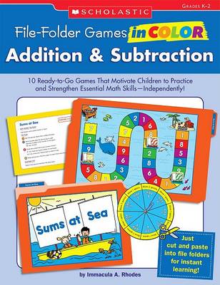 Book cover for File-Folder Games in Color Addition & Subtraction