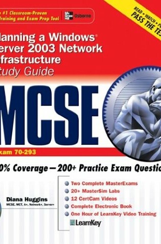 Cover of MCSE Planning a Windows (R) Server Network Infrastructure Study Guide (Exam 70-293) with Windows (R) Server 2003 180-Day Trial Software