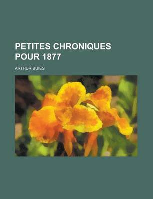 Book cover for Petites Chroniques Pour 1877
