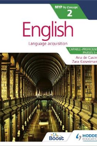 Cover of English for the IB MYP 2 (Capable–Proficient/Phases 3-4; 5-6): by Concept