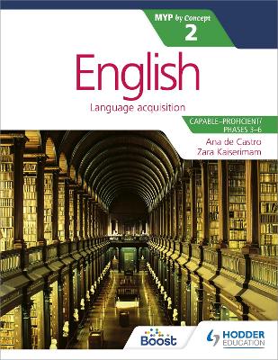 Book cover for English for the IB MYP 2 (Capable–Proficient/Phases 3-4; 5-6): by Concept