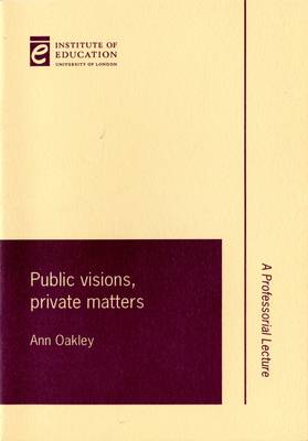 Book cover for Public visions, private matters