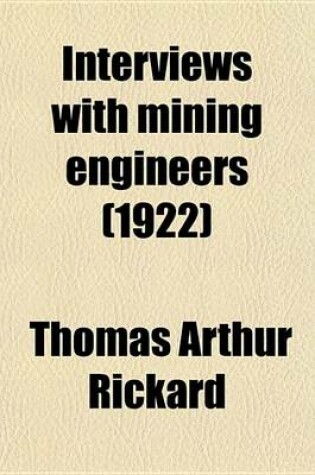 Cover of Interviews with Mining Engineers (1922)