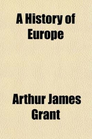 Cover of A History of Europe