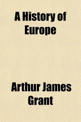 Book cover for A History of Europe