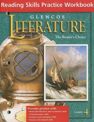 Book cover for Glencoe Literature Grade 9, Course 4, Reading Skills Practice Workbook