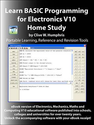 Book cover for Learn Basic Programming for Electronics V10