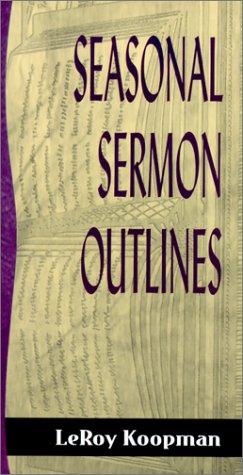 Cover of Seasonal Sermon Outlines