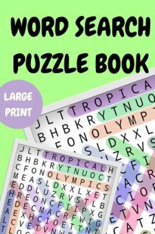 Cover of Word Search Puzzle Book Large Print